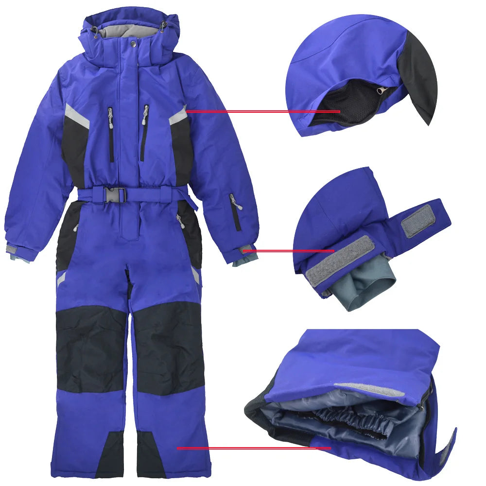 Children's winter outdoor ski suit windproof