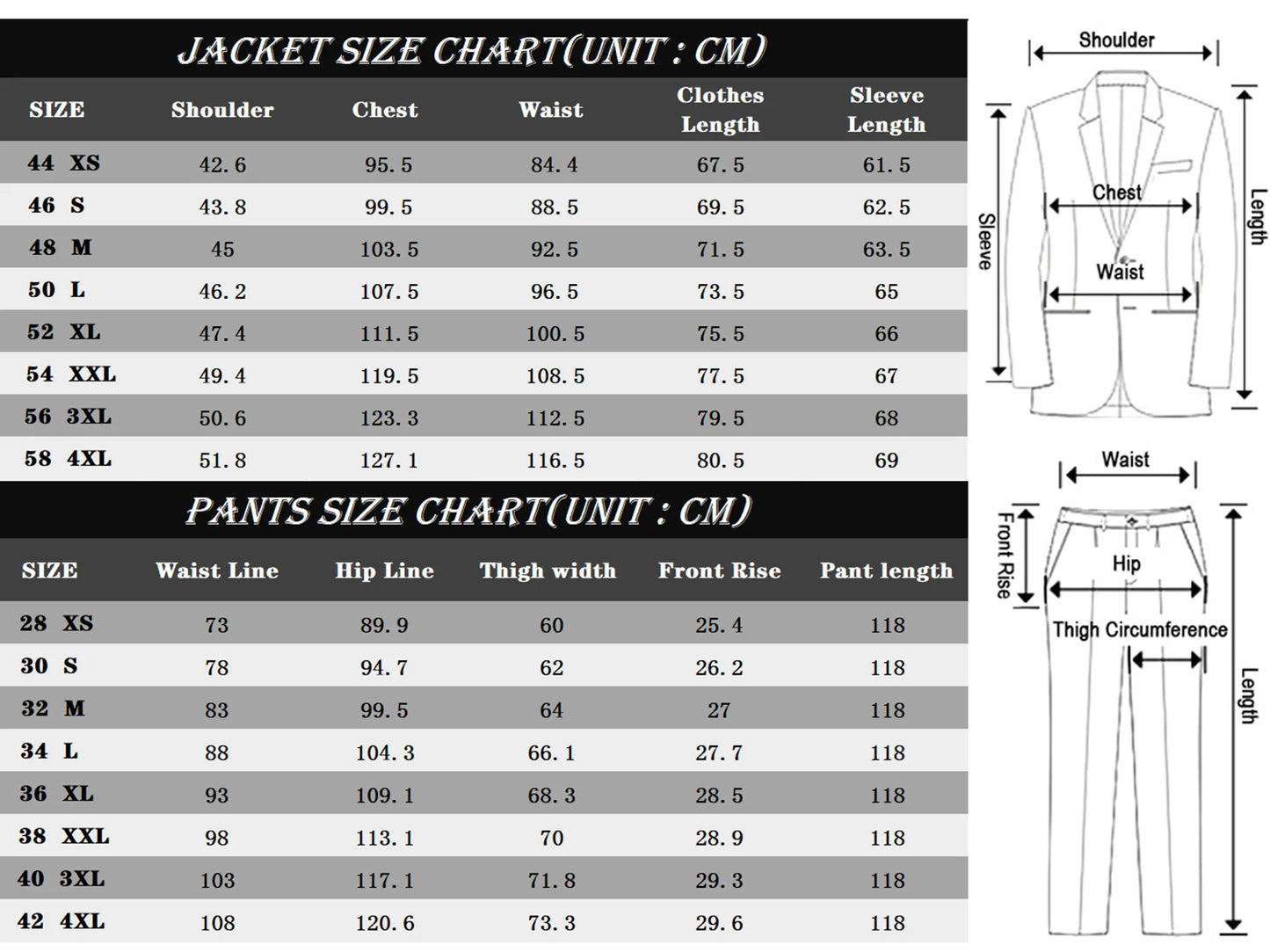 New Coat Design Right Side Button Men Suits Jacket and Pants 2 Pcs Set