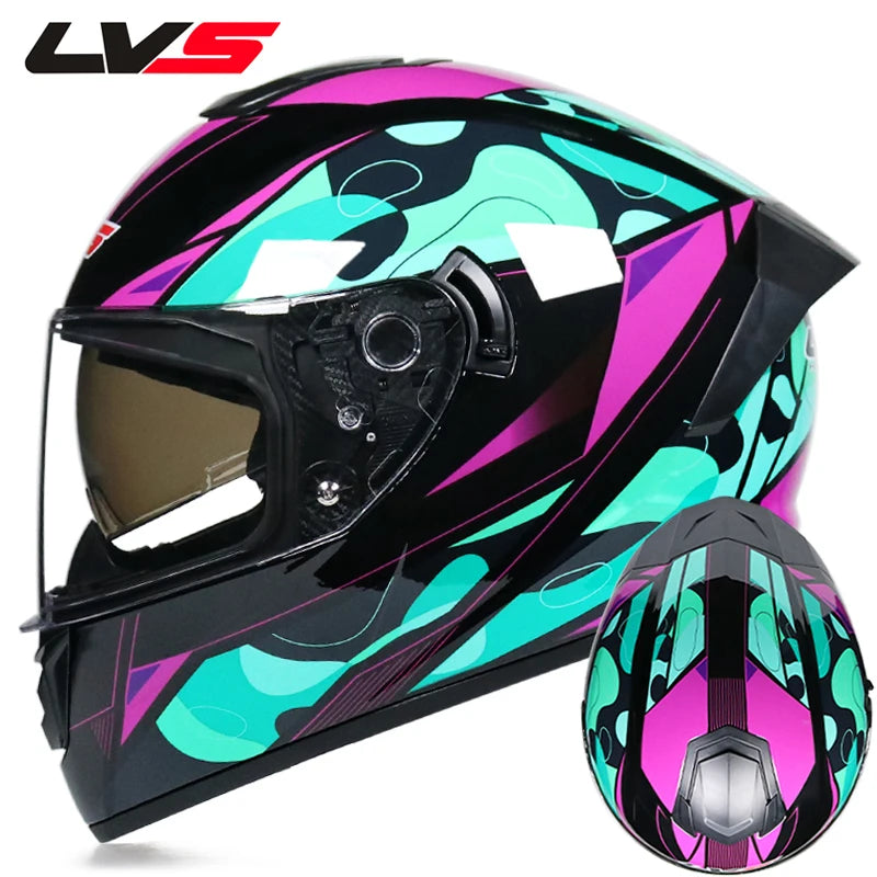 Full Face Double Visor Racing Helmet