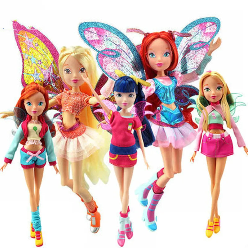 Fairy Rainbow Colorful Girl Doll Action Figures