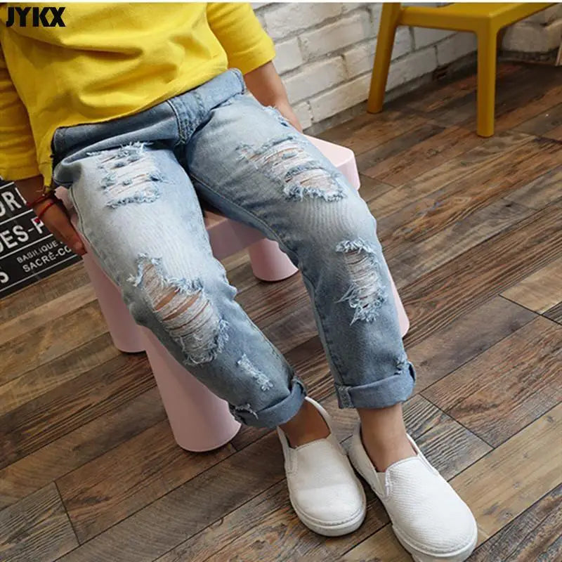 Fashion Denim Casual Loose Cuffed Jeans