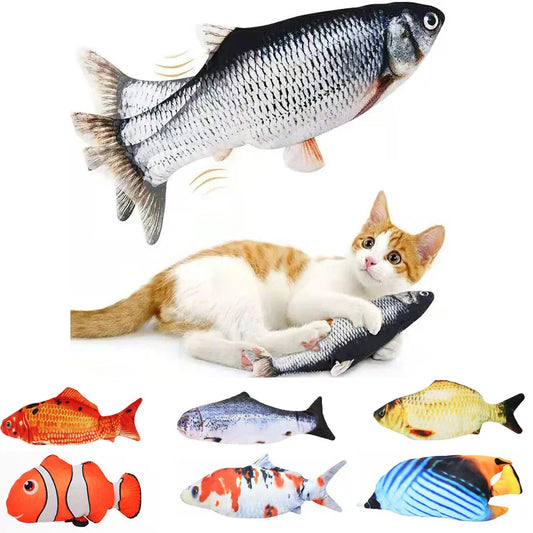 USB Charger Interactive Floppy Fish Cat Toy