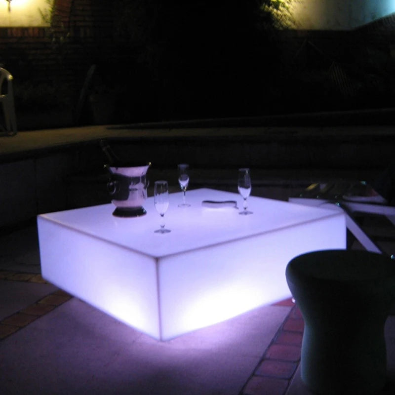 Rechargeable LED Bar Table