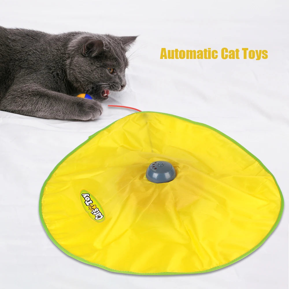 4 Speeds Electric Cat Plate Interactive Pet Toy