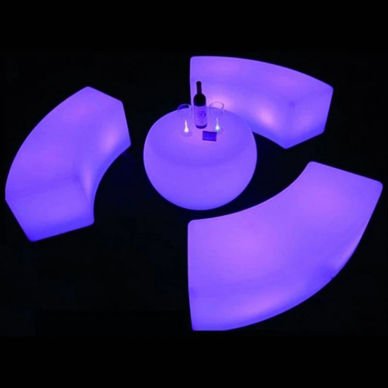 LED Bar Chair Stool, Waterproof, Rechargeable, 16 Color Changing, Home Furniture, SK-LF29, L120 * W43 * H43cm