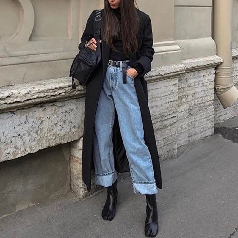 Fashion Split Toe Genuine Leather Round Heel Boots