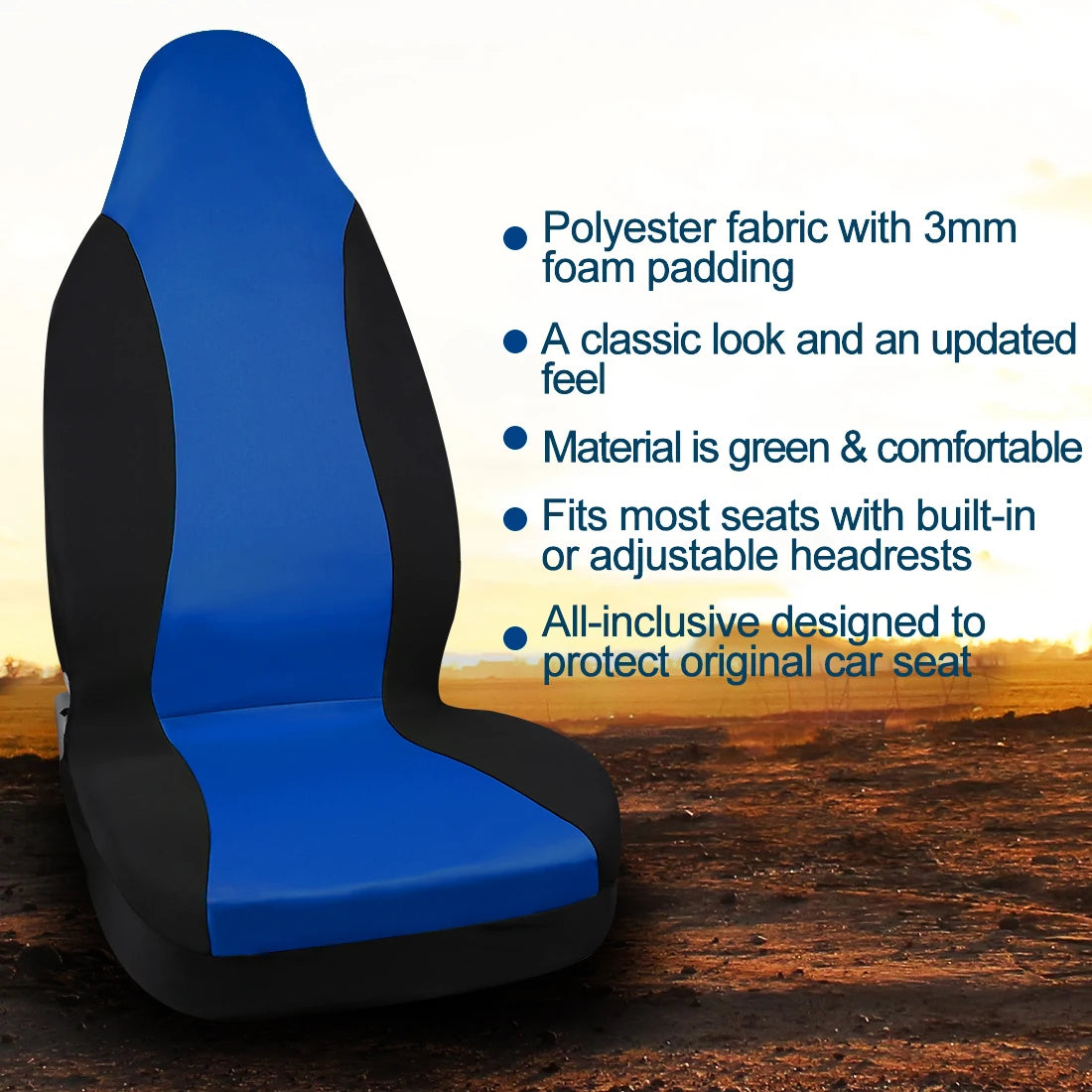 Universal Bucket Car Seat Covers Interior Seat Decoration