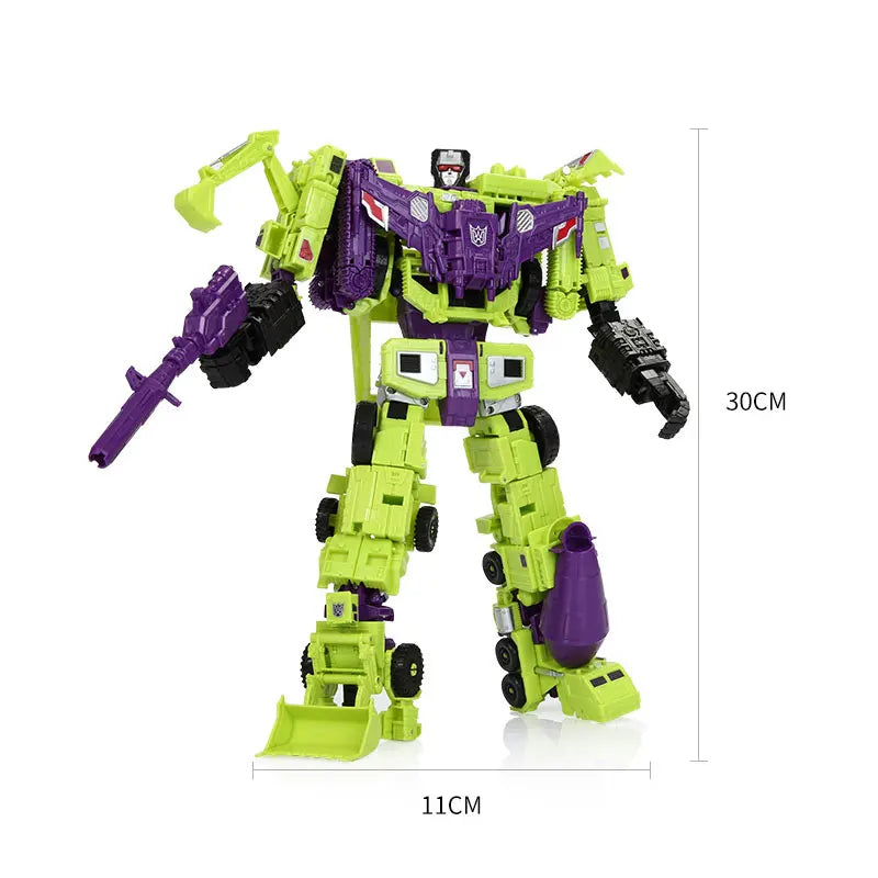 6In1 Devastator Transformer Anime Action Figure
