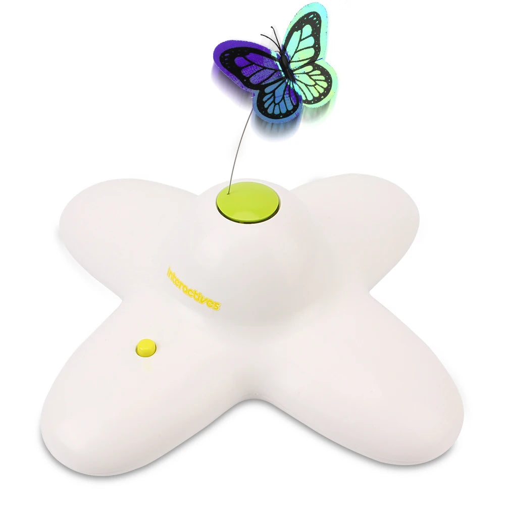 Cat Toy Interactive Flutter Bug 360 Degree Rotating Motion