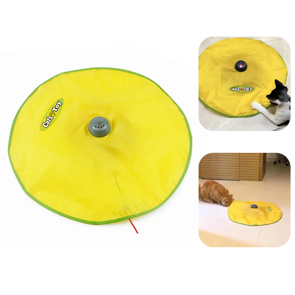 4 Speeds Electric Cat Plate Interactive Pet Toy