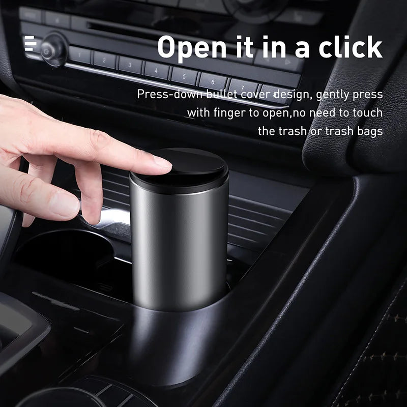 Car Trash Bin Mini Auto Dust Organizer