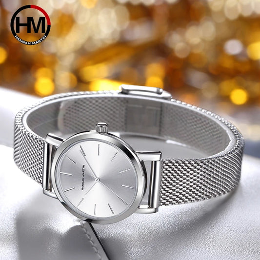 Stainless Steel Band Quartz Movement Wrist Watch