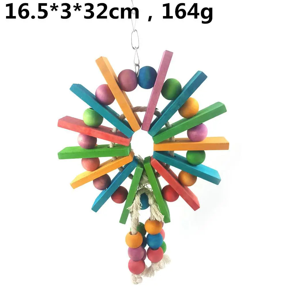 Parrot Grinding Swing Station String Toy