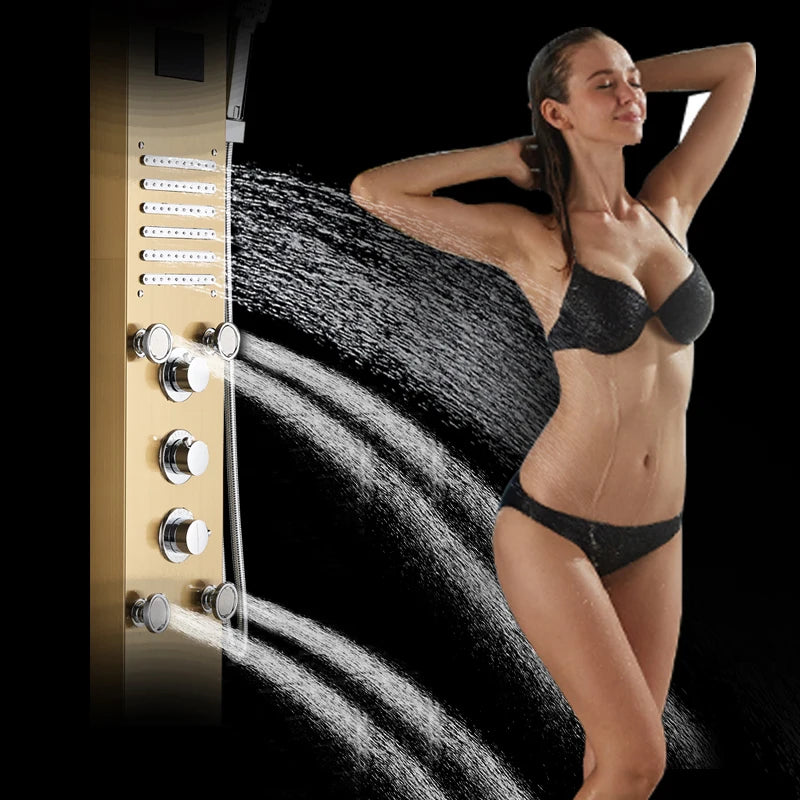 LED Light Shower Column Digital Screen