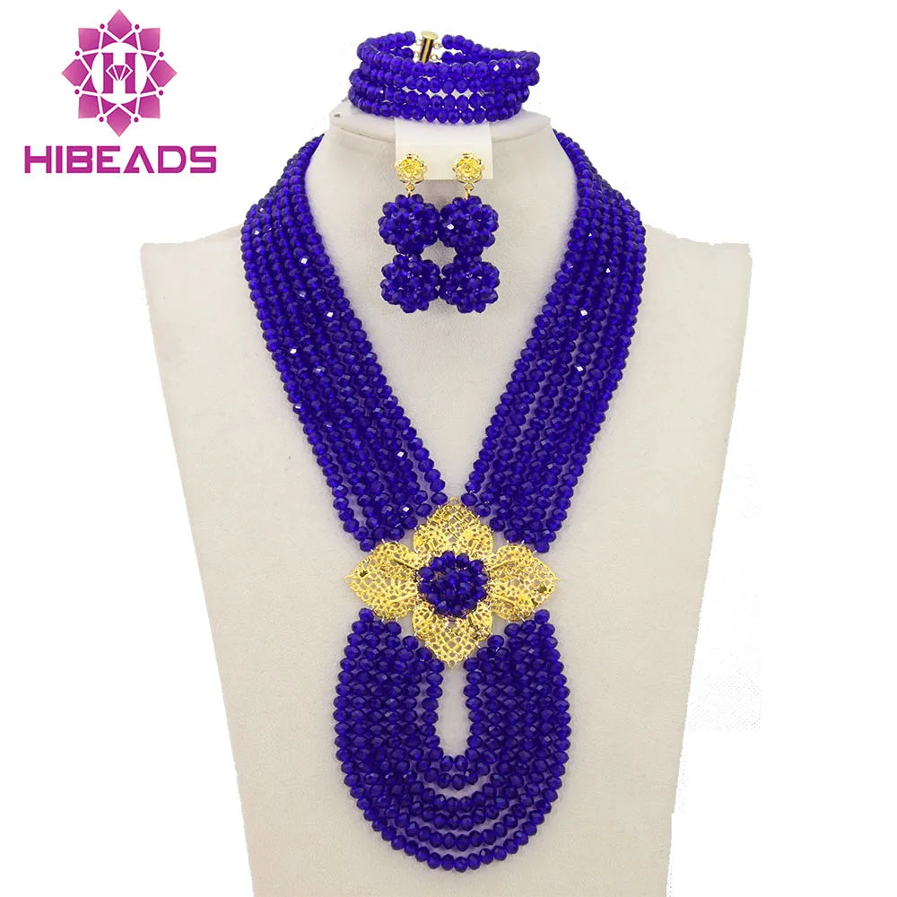 Hot New Nigerian African Beads Jewelry Set