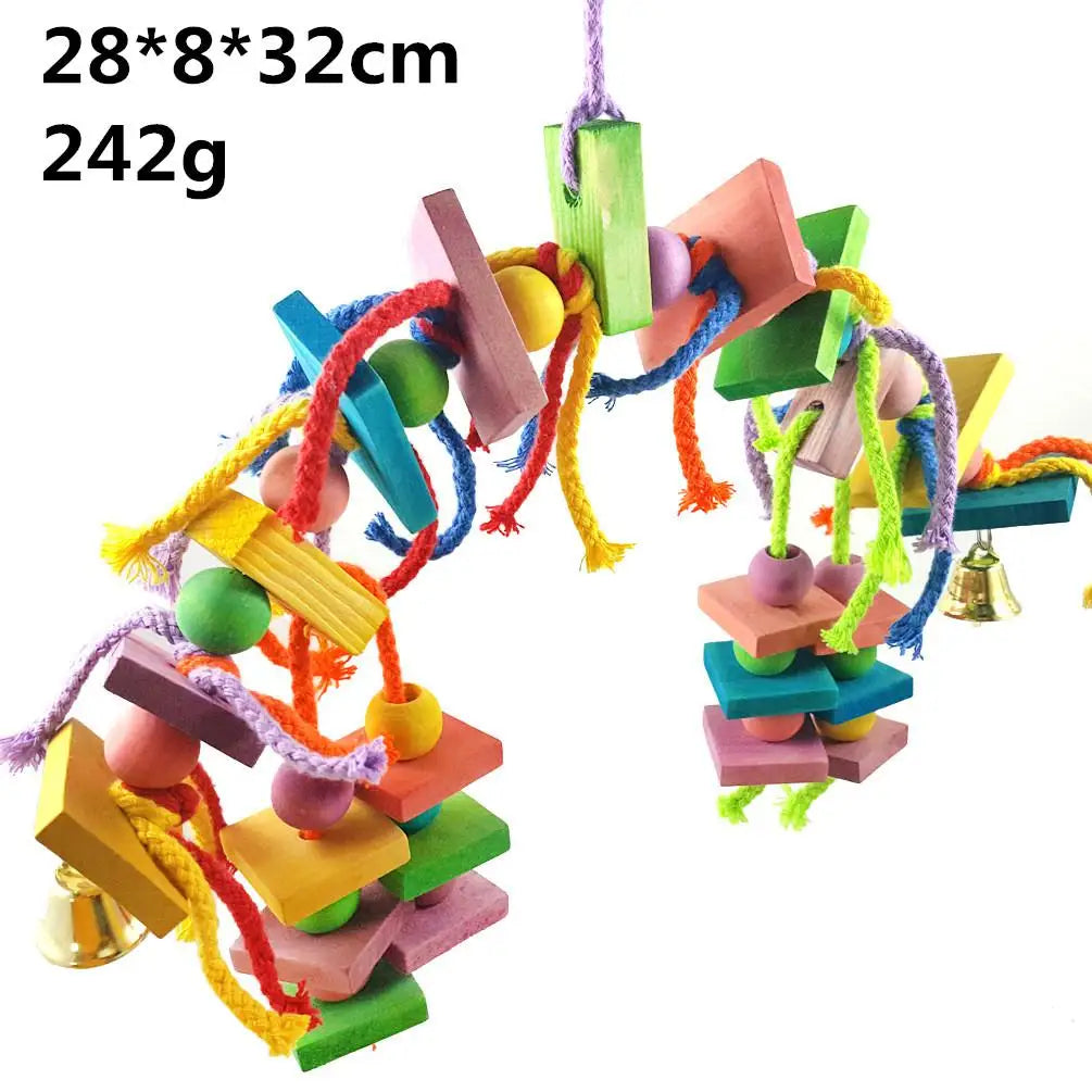 Parrot Grinding Swing Station String Toy