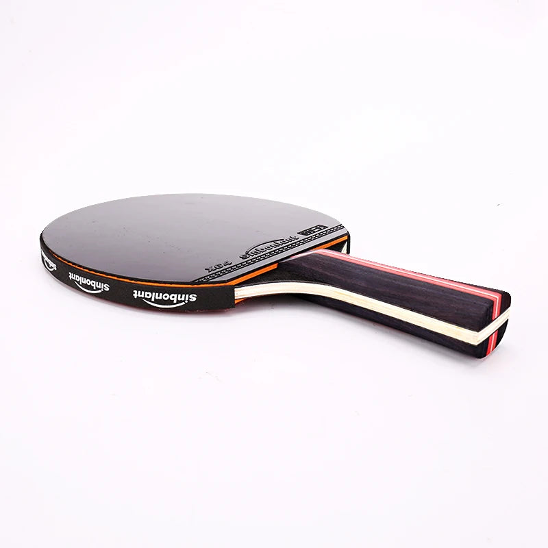 Professional Tennis Table Racket Short Long Handle Carbon Blade Rubber