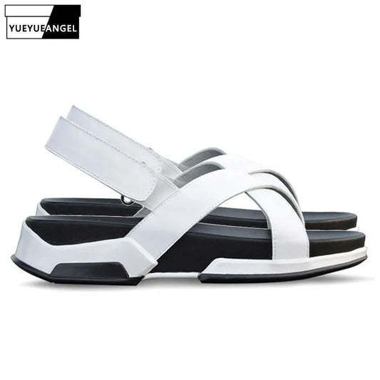 Leisure Strap Genuine Leather Shoes
