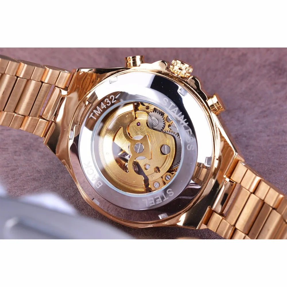 Mechanical Sport Design Bezel Fashion Watch