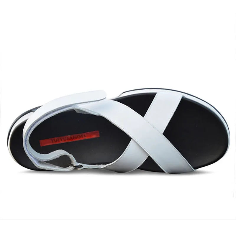 Leisure Strap Genuine Leather Shoes