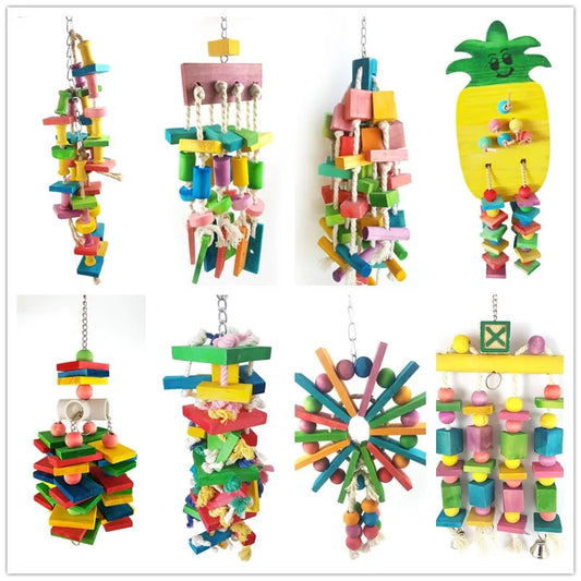 Parrot Grinding Swing Station String Toy