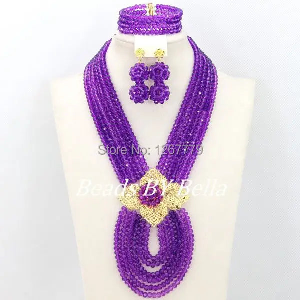 Hot New Nigerian African Beads Jewelry Set