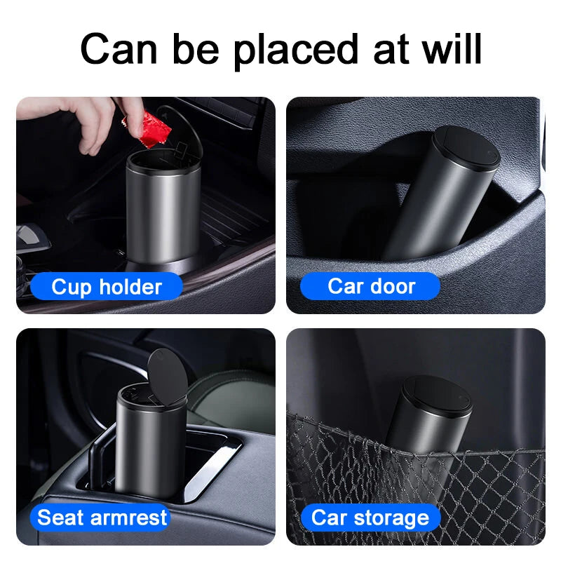 Car Trash Bin Mini Auto Dust Organizer