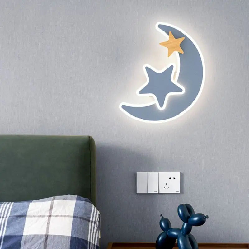 LED Rocket Wall Lamp for Bedroom Kid's Room