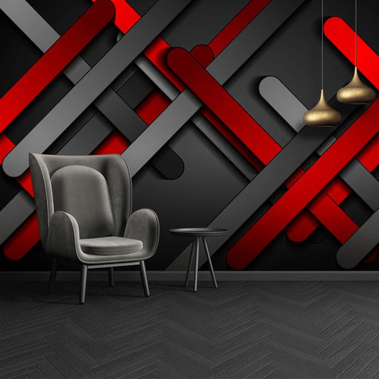 3D Mural Wallpaper Modern Abstract Geometric Lines