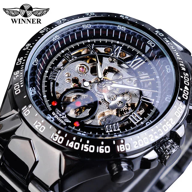 Mechanical Sport Design Bezel Fashion Watch