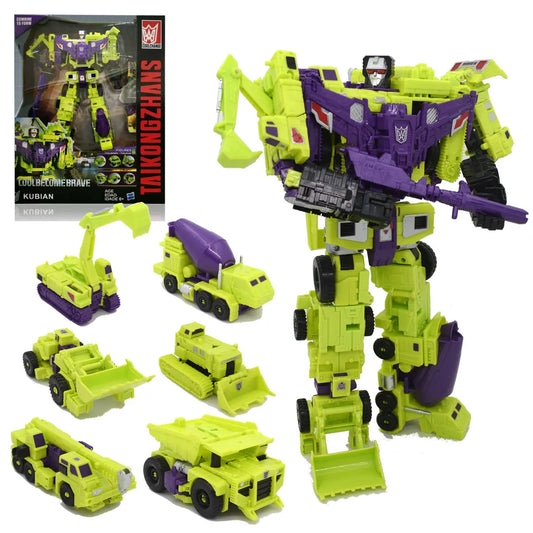 6In1 Devastator Transformer Anime Action Figure