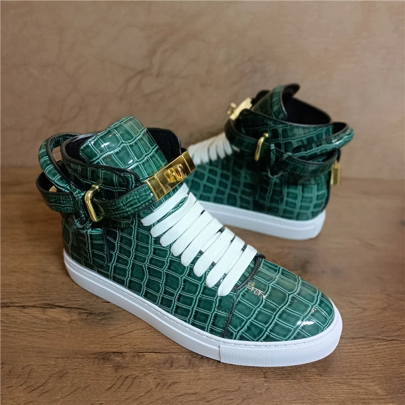 Genuine Natural Leather High Quality Sneakers