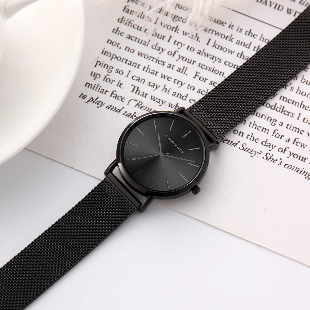 Stainless Steel Band Quartz Movement Wrist Watch