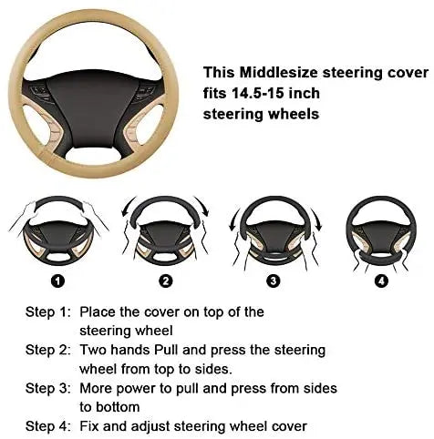 Bling Diamond Rhinestones Car Steering Wheel Cover