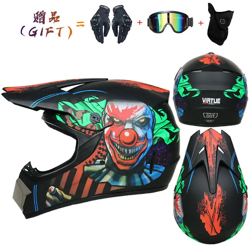 3 Piece Off-Road Helmet Set