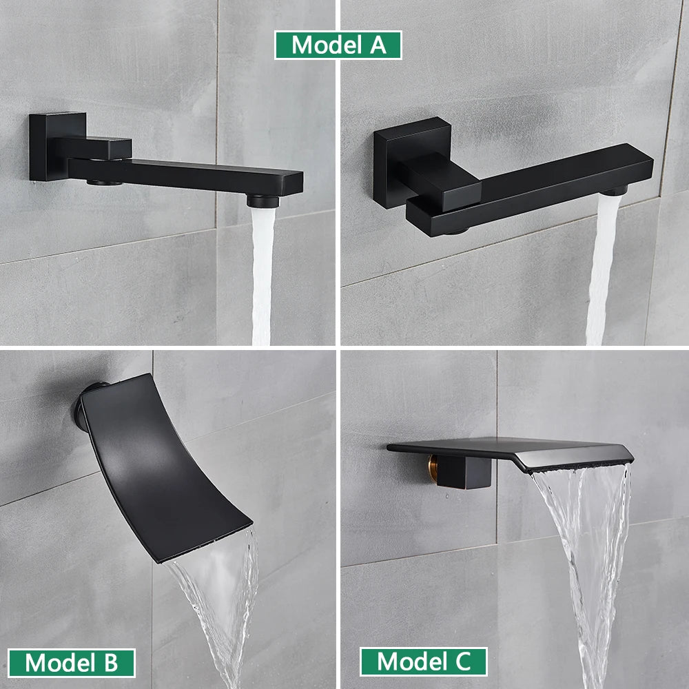 Wall Mounted Rainfall Shower Kit Concealed Embedded Box