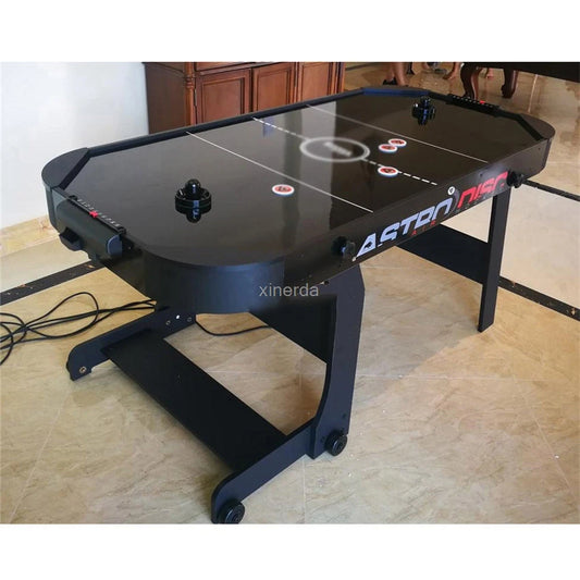 6 Feet Air Hockey Table Strong Foldable with 4 Pucks and 4 Felt Pushers