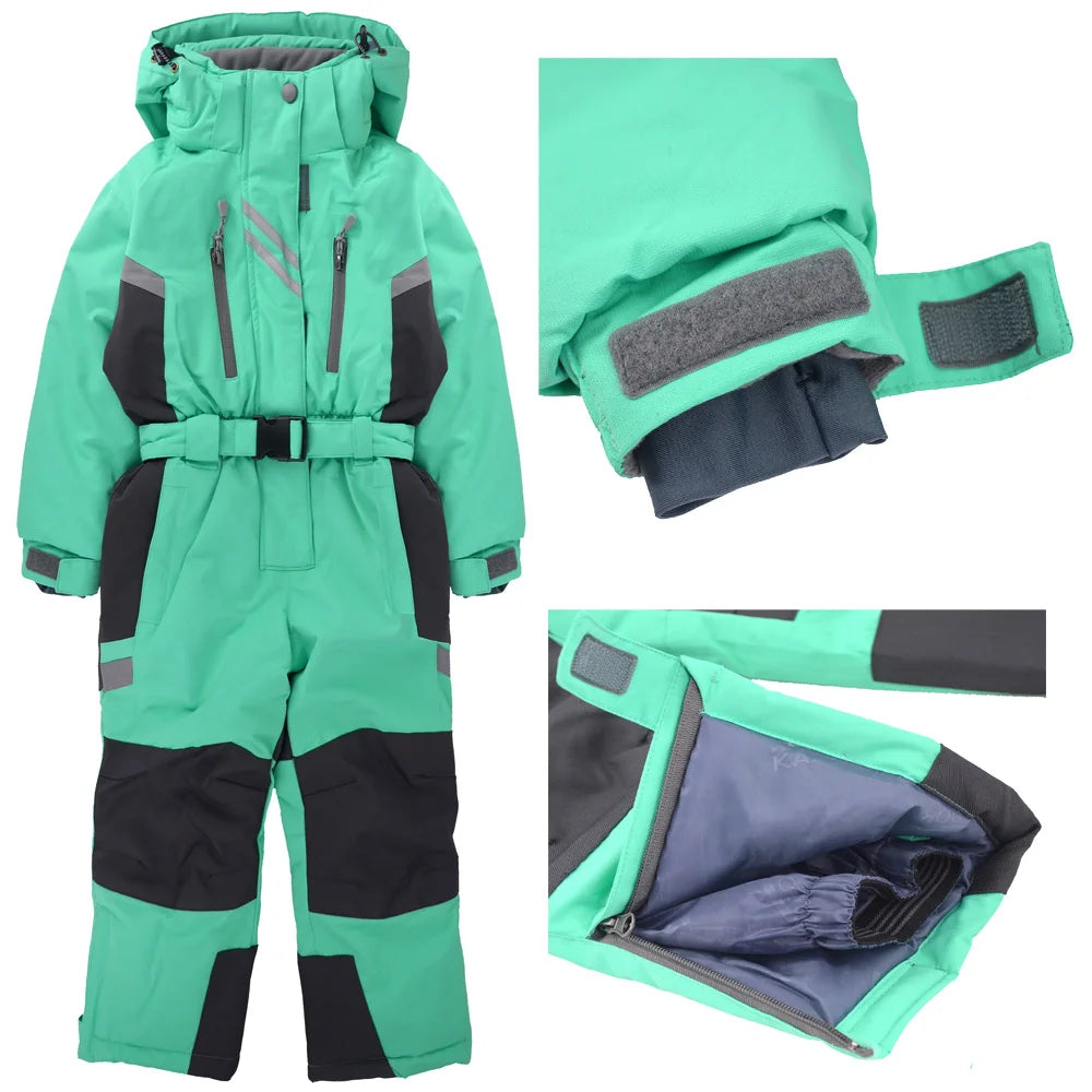 Children's winter outdoor ski suit windproof