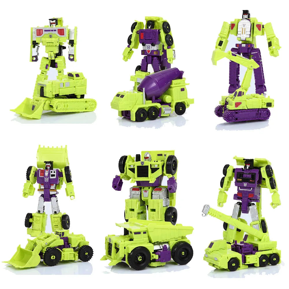 6In1 Devastator Transformer Anime Action Figure