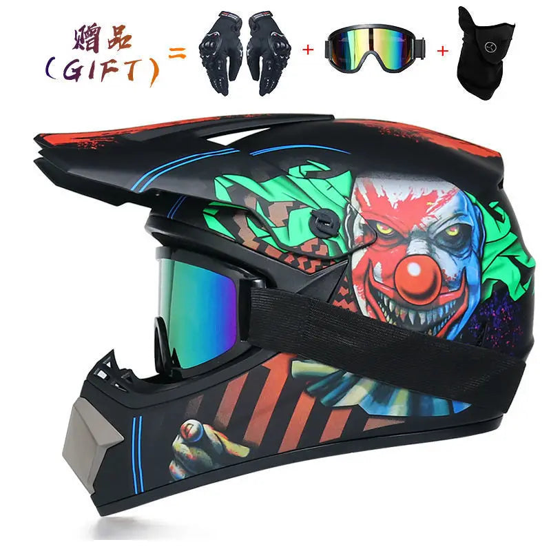 3 Piece Off-Road Helmet Set