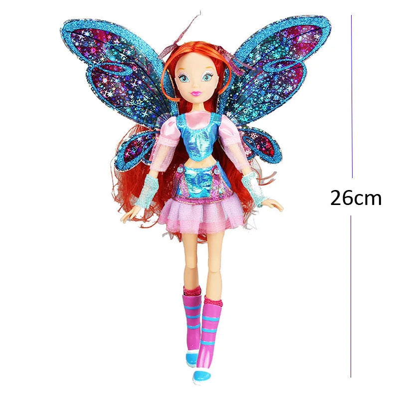 Fairy Rainbow Colorful Girl Doll Action Figures