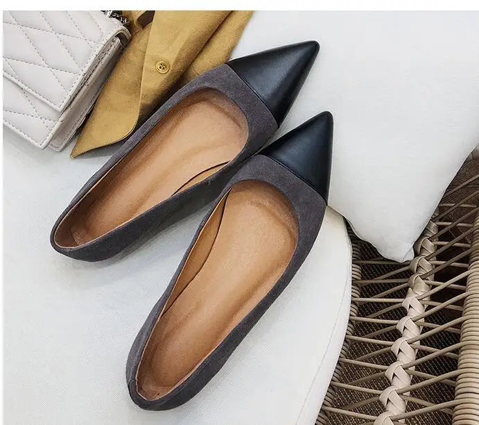 Plus Size Women Flat Shoes Pointed Toe Fashion Slip On