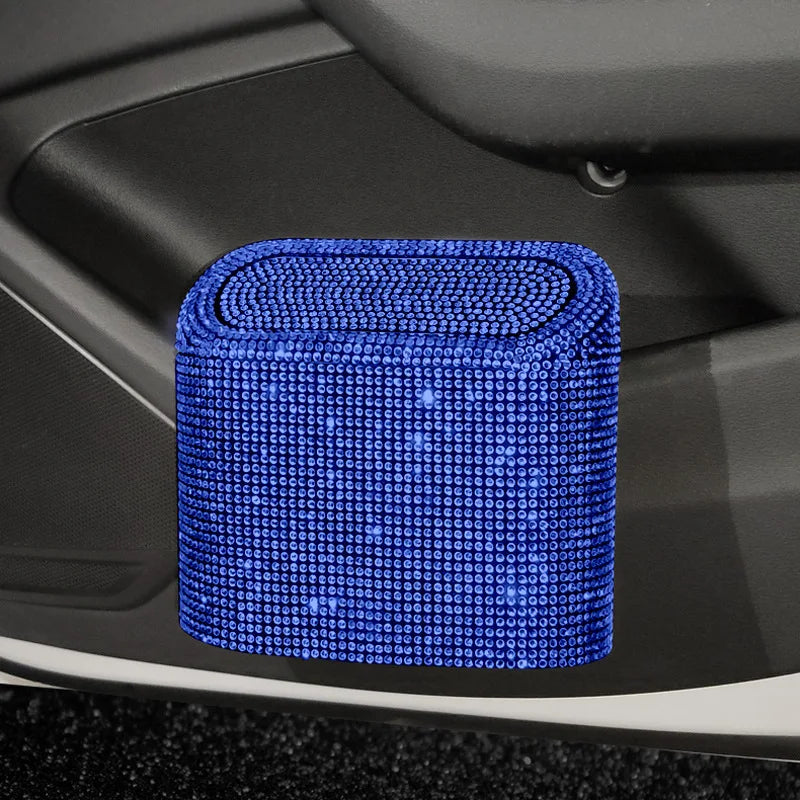 Bling Rhinestone Door Trash Bin