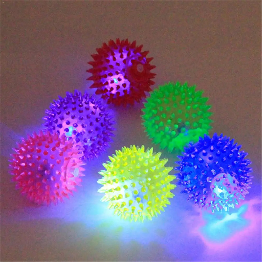 Dog Squeaky Toys Colorful Soft Rubber Luminous