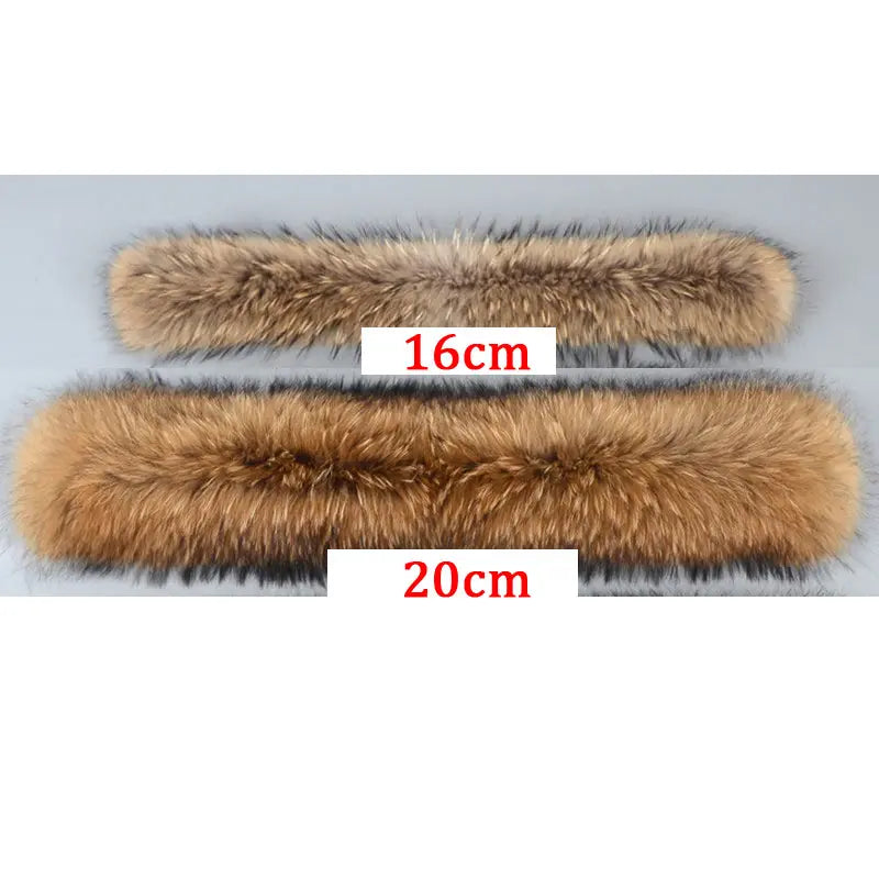 100% Natural Jacket Fur Collar Real Fur