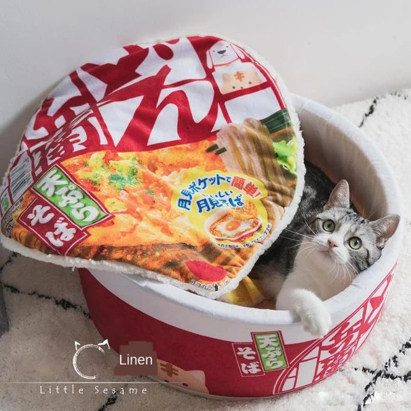 Funny Noodles Small Dog Bed House
