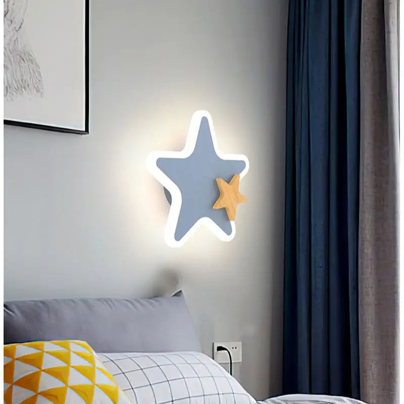 LED Rocket Wall Lamp for Bedroom Kid's Room