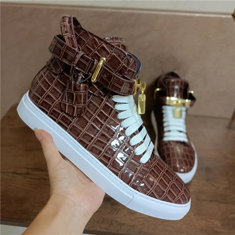 Genuine Natural Leather High Quality Sneakers