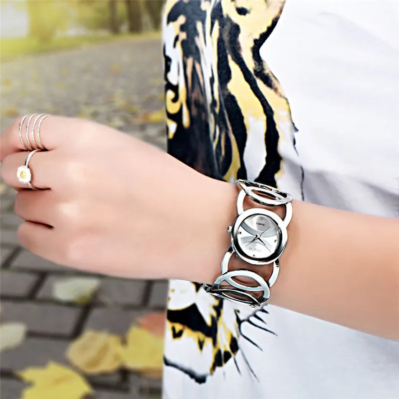 Full Stainless Steel Magic Women Bracelet Watch