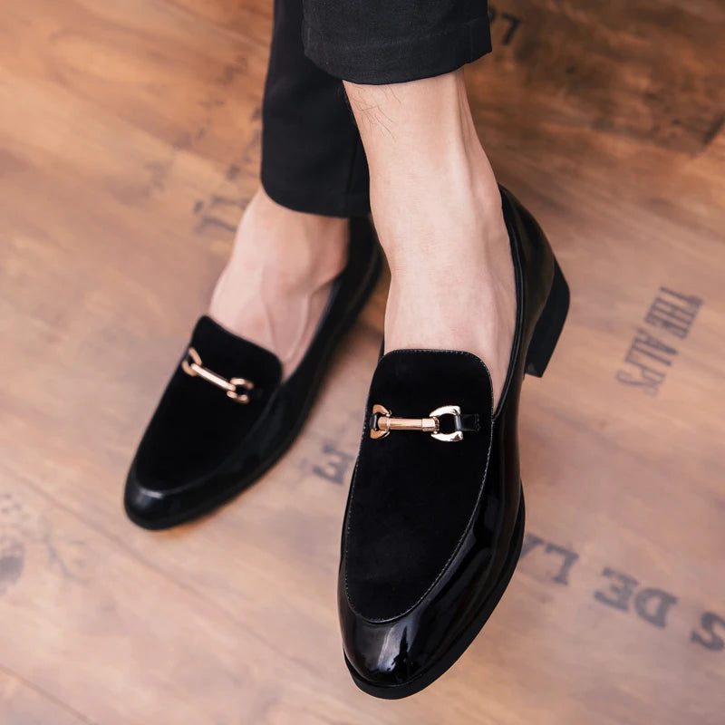 Business Leather Shoes Men's Casual Slip-On Loafers